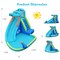 Hippo Inflatable Water Slide Bouncer With Climbing Wall Splash Pool Blue